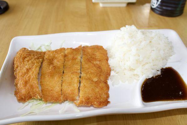 Chicken Katsu w. White Rice lunch.