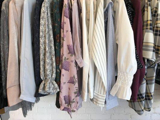 Handmade one-of-a-kind tops in wonderful high-end fabrics