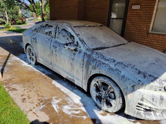 Car wash, foam cannon, 2nd stage foam bath.