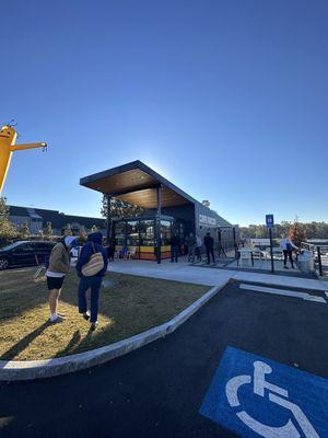 street view from Broad street / outside seating and walk up service