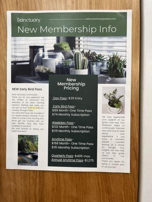 Membership info