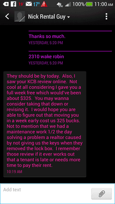 Our contact with KCB sent this text on Feb 4.