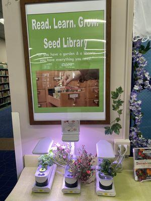 Seed library in the library