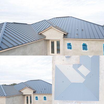 Installed: Englert Standing Seam Aluminum Roofing Panels: Color- Silver Metallic--Brevard County, FL