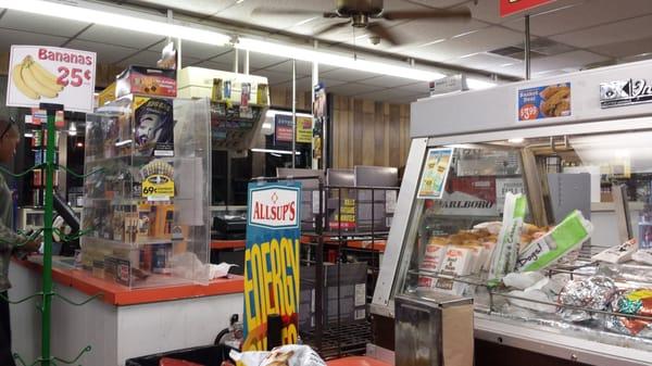 Inside Allsup's in Taos