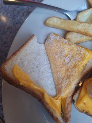 Grilled cheese and fries