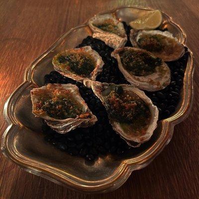 East Coast Oysters, half dozen, Rockefeller