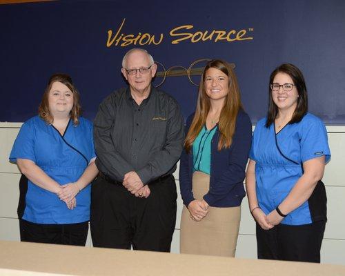 The Vision Source Staff - Jessica, Dr. Host, Dr. Zachman, Jaclyn