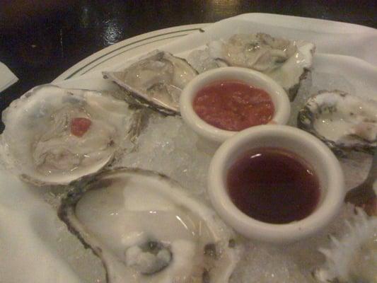 Blue point oysters