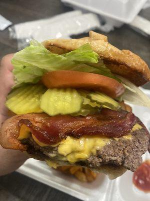 Bacon cheeseburger