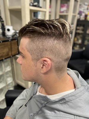 Men's cut with guylights!