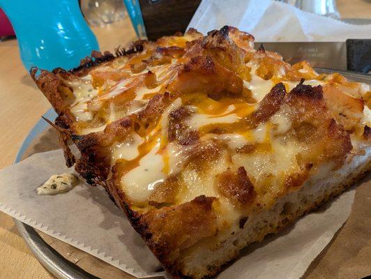 Chicken Ranch Detroit style pizza