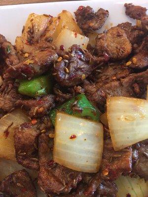 Cumin lamb. Very delicious