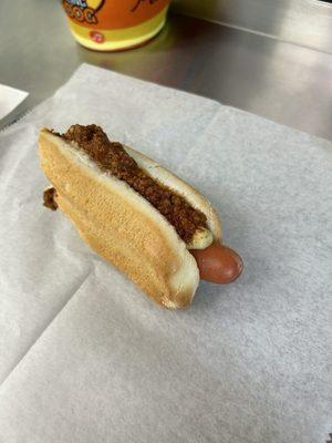 Beef dog with their meat sauce