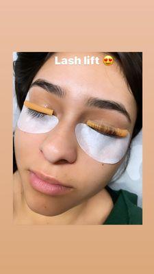 Lash lift and tint