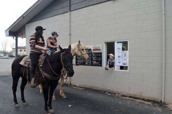 We accept all vehicles and livestock through the Drive-Thru