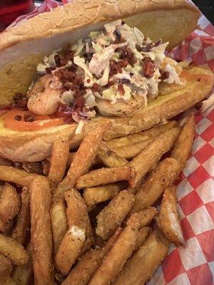 Grilled Shrimp Po Boy