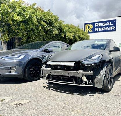 Tesla model Y bumper repair