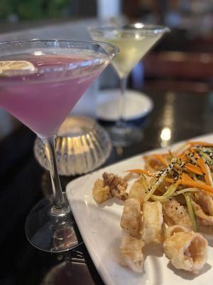 Calamari, Purple Rain, Dirty Martini