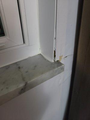 Leak in childs bedroom, Company has not and will not get someone out to repair, I have sent photos, emailed and called.