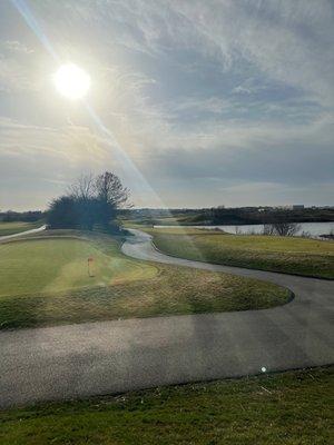 Course view from banquet hall