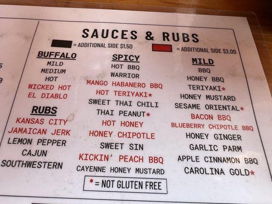 Sauces and rubs