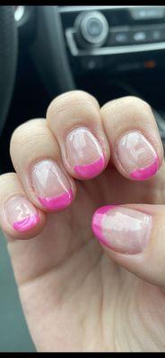 Cracked gel manicure