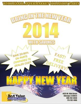 Happy New Year 2014 Check us out on Twitter @BestValueParts