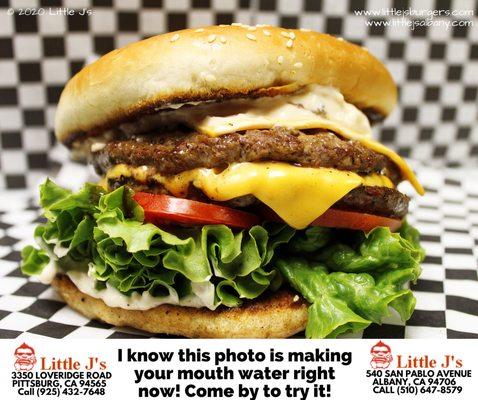 Delicious American food at AMAZING prices! Come get some at Little Js! #sandwiches #lunch #dinner #burgers #best #burger #catering #service