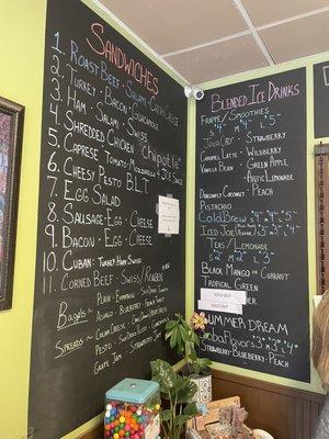 Menu board