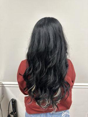 Hair extension and color