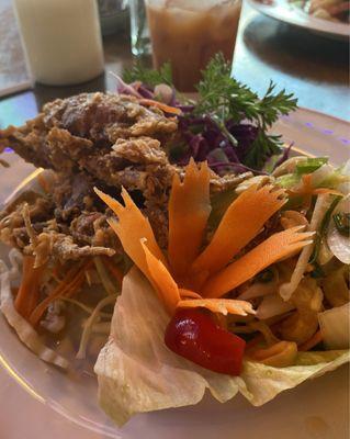 Soft shell crab salad. Delicious