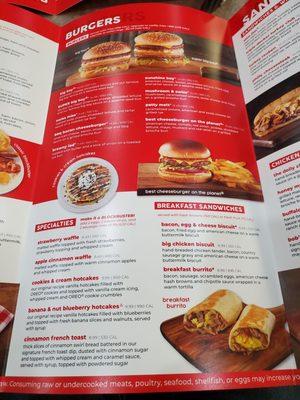 New Menu at Big Boy on Sunday 3/24/2024