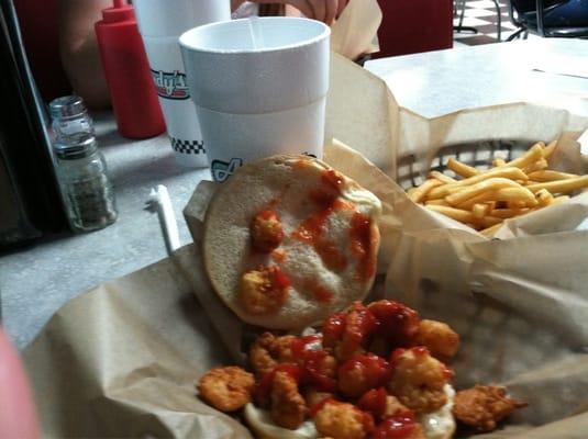 Shrimp burger