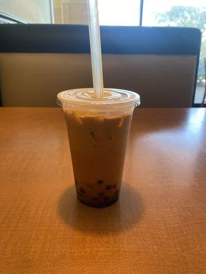 Thai milk tea with boba