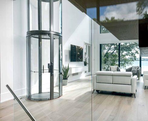 Vuelift glass elevator from Lifeway Mobility