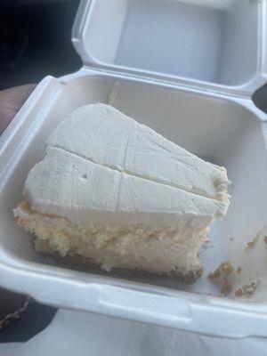 Homemade cheese cake to top it off .. mmm.... Delicious !