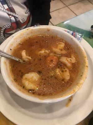 Shrimp soup, yummy