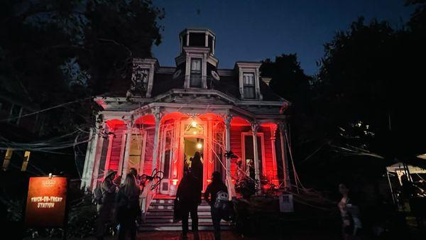 Historical house with decorations