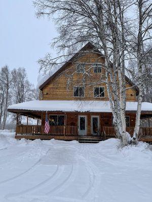 Entrance of lodge