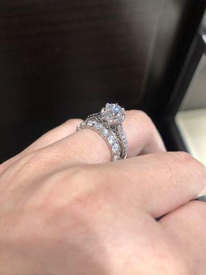 Engagement ring & wedding ring cleaned with the care plan