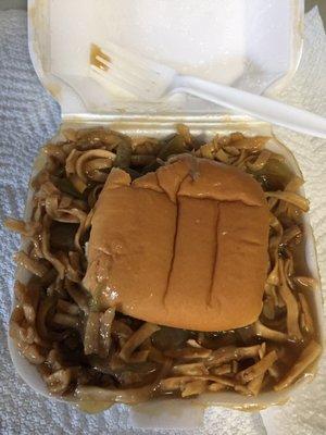 Chow Mein sandwich