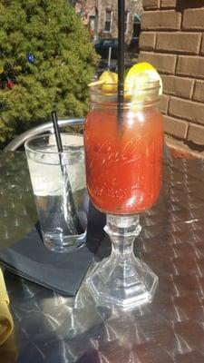 Brunch with bloody mary. Delicious.