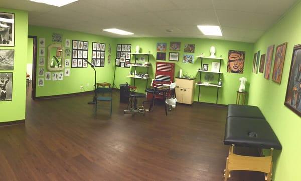 We offer a clean, comfortable environment to get your special tattoo.