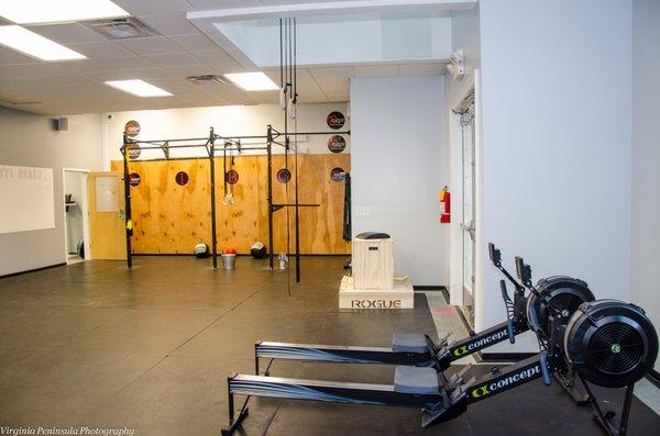 Personal training and functional fitness room