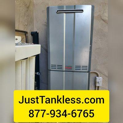 Rinnai tankless water heater with recirculation