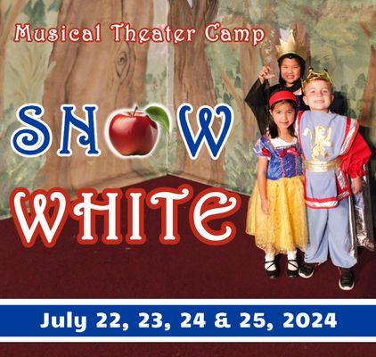 Snow White camp (ages 5-14) will be a wonderful adventure!