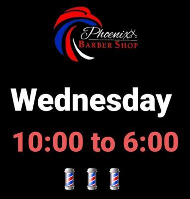 Wednesday  hours 
10:00 to 6:00