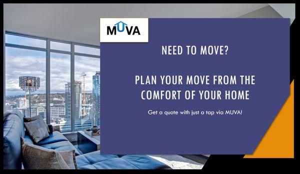 Plan your move and storage in comfort at your convenience