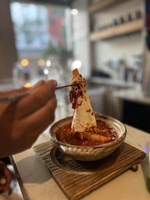 Saucy and Spicy Rice Cake Fundido